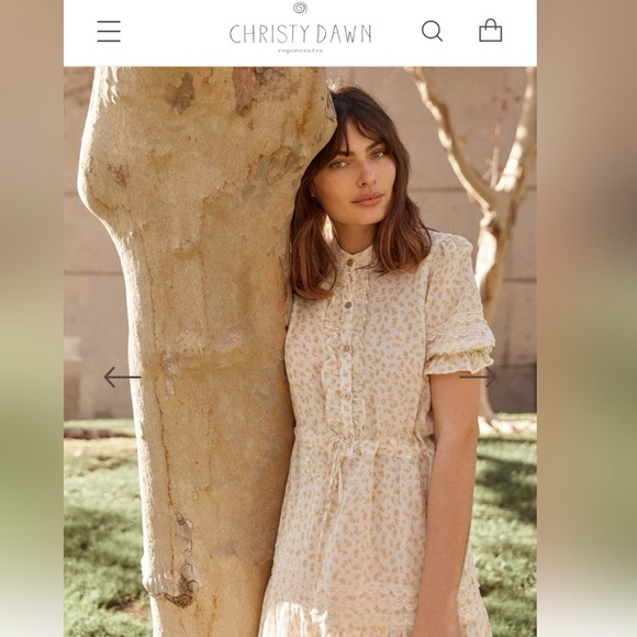 Christy Dawn The Elle Dress in Clementine Ditsy Floral Feminine NEW Size M RARE - Picture 6 of 8